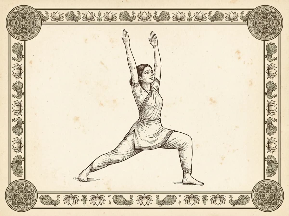 Вирабхадрасана I (Поза воина I)